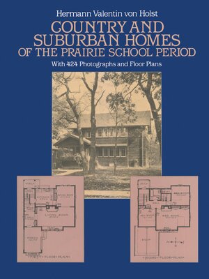 cover image of Country and Suburban Homes of the Prairie School Period
